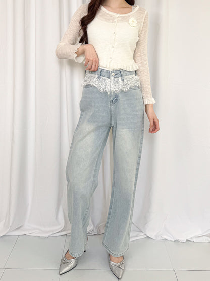 【Official限定価格】ウエストレースデニムパンツ