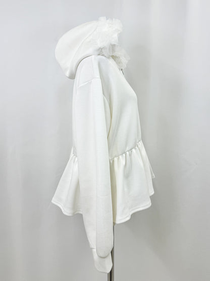 【Official限定価格】ペプラムスエットパーカー