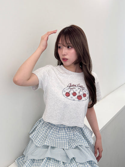 チェリークロップドTシャツ