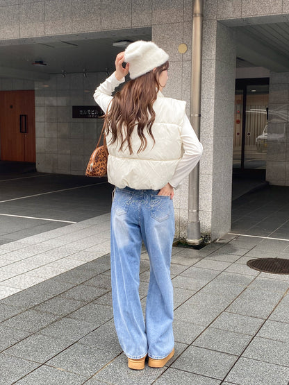 【Official限定価格】バッグラインストーンデニムパンツ
