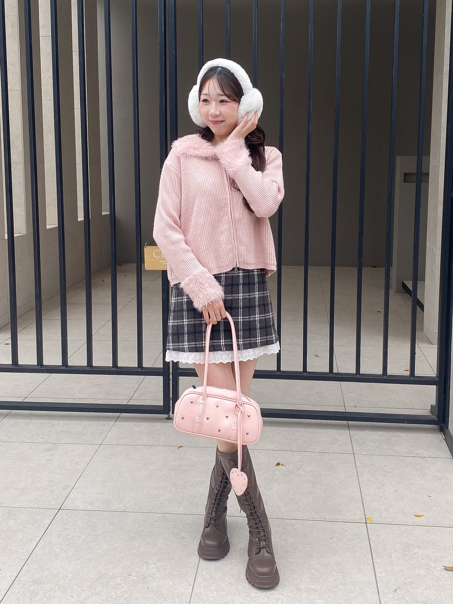 【Official限定価格】ジップ付きシャギードッキングニット