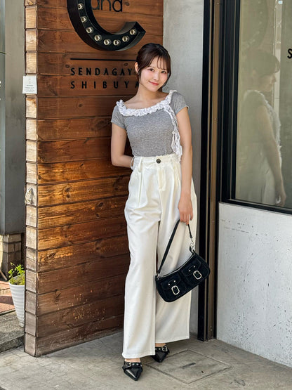 ローズフリルTシャツ