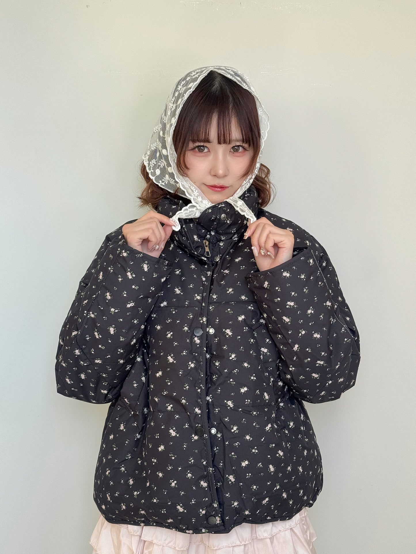 小花柄ブルゾン