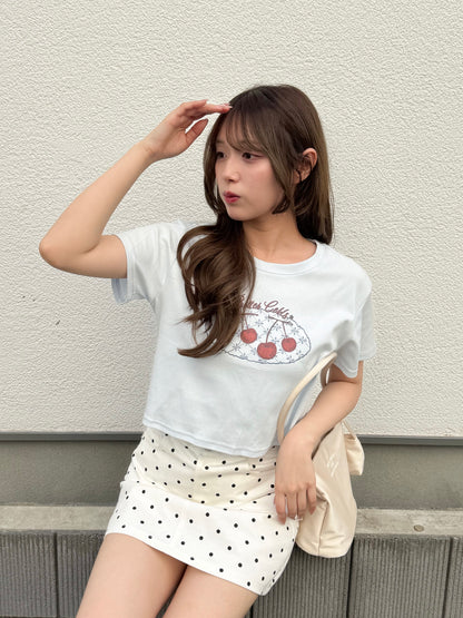 チェリークロップドTシャツ