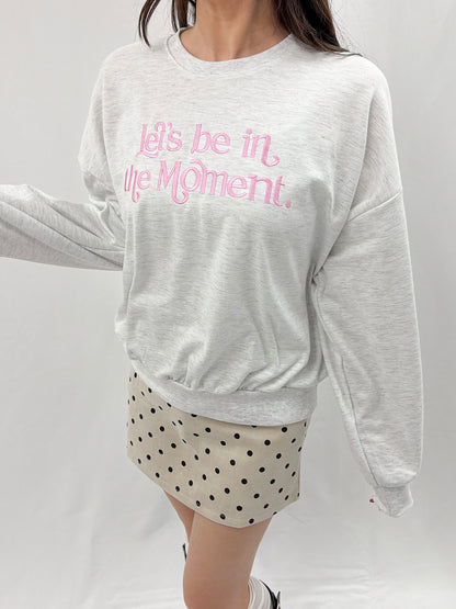刺繡入りスエットシャツ