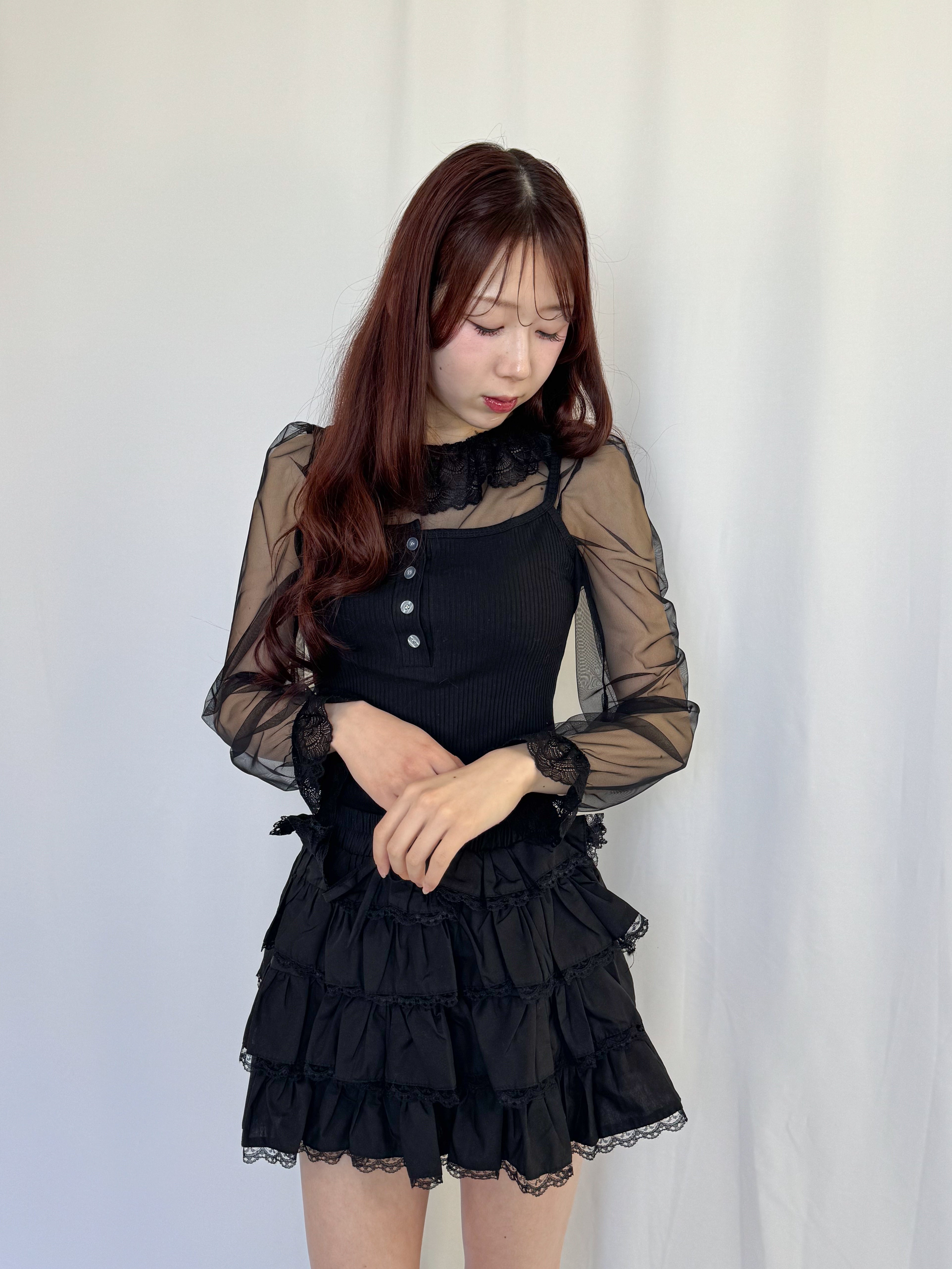 Official限定価格】レース襟付きシアートップス – frunco