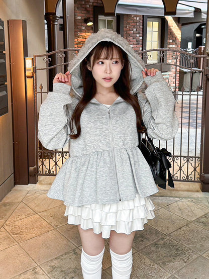 【Official限定価格】ペプラムスエットパーカー