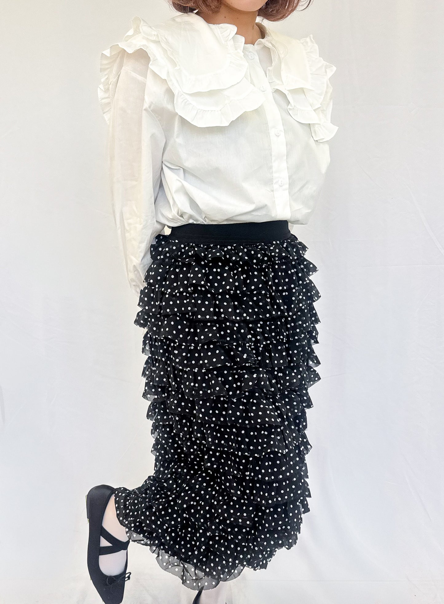 【Official限定】ドットティアードスカート