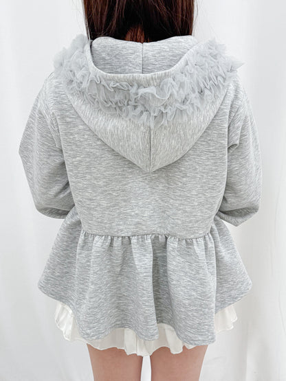 【Official限定価格】ペプラムスエットパーカー