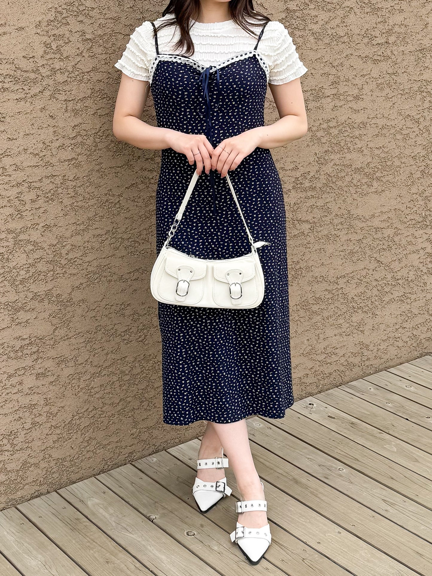 【Official限定価格】フラワープリントキャミワンピ