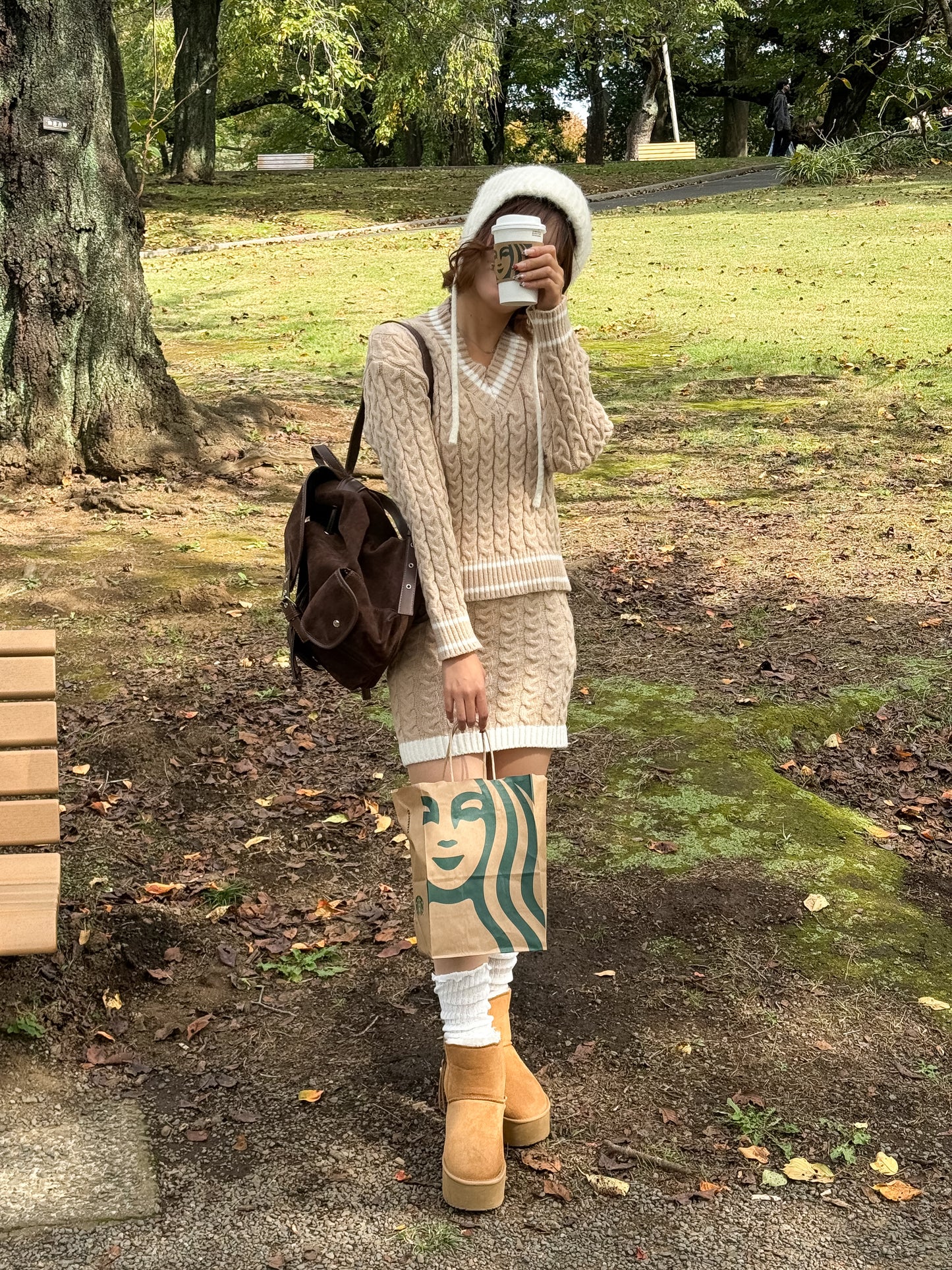 ライン入りニットセットアップ