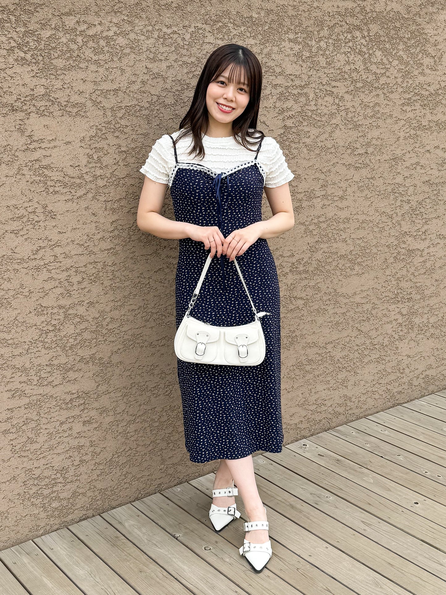 【Official限定価格】フラワープリントキャミワンピ