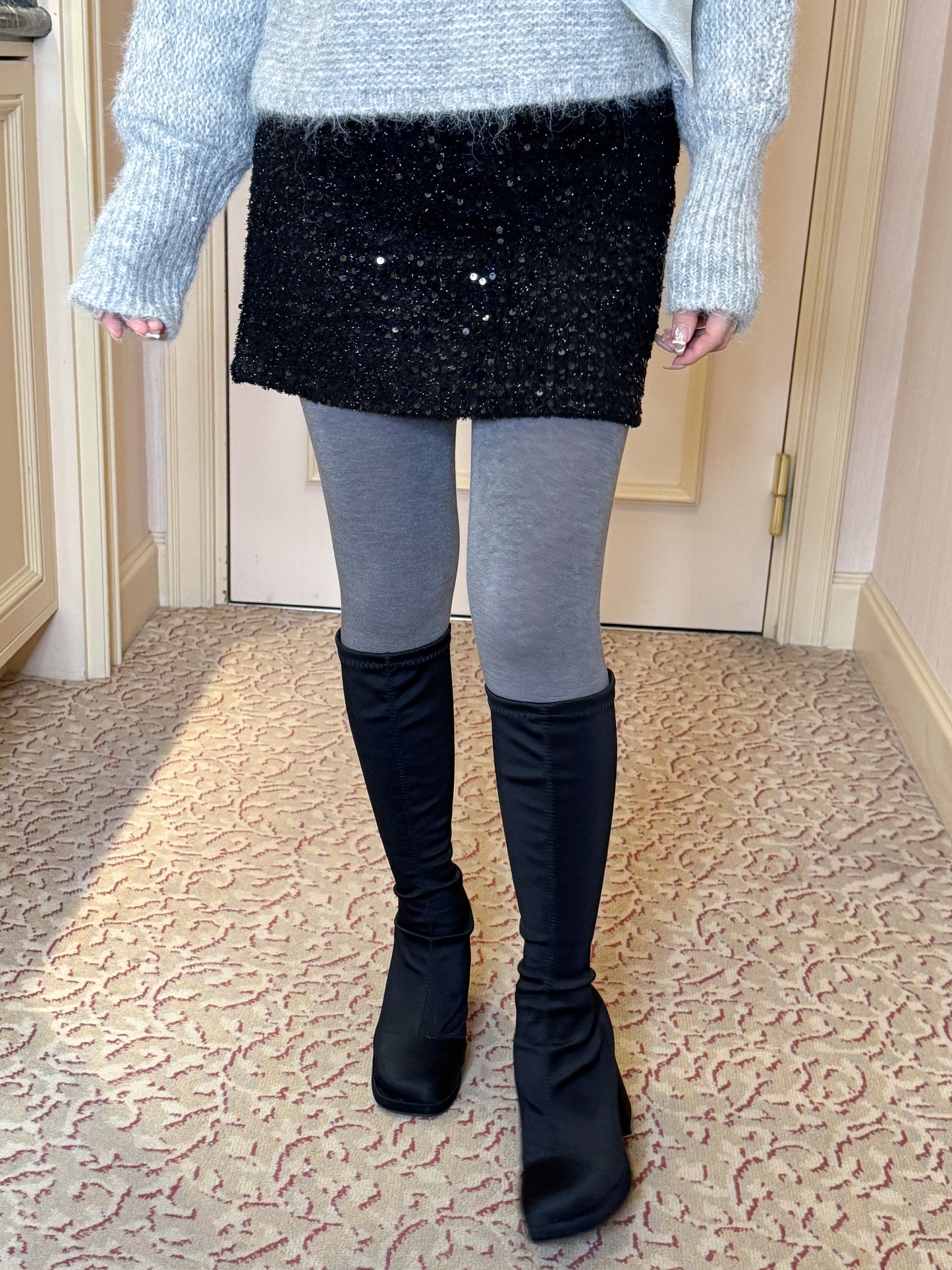 スパンコールミニスカート