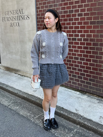 【Official限定価格】チュールミニスカート