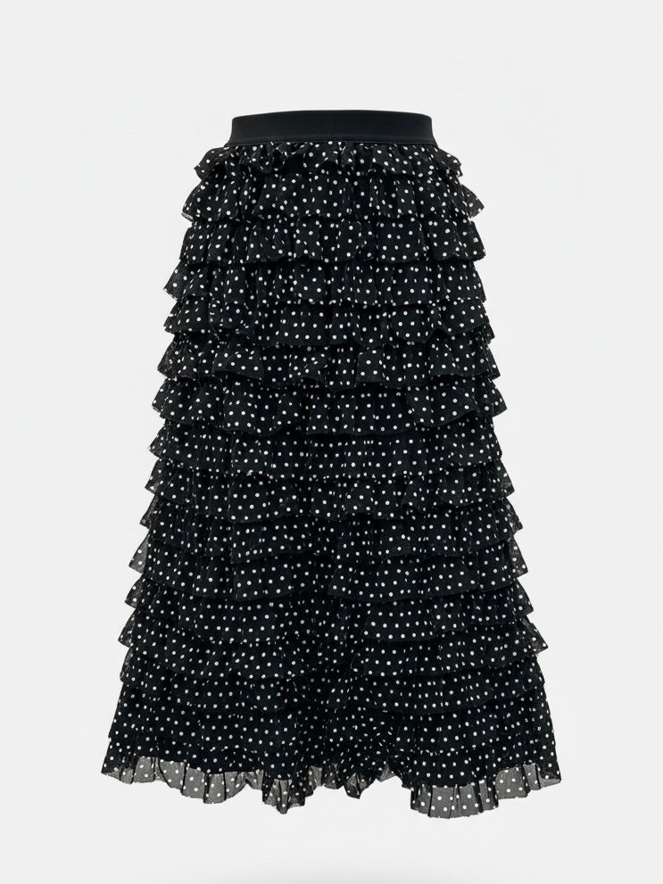 【Official限定】ドットティアードスカート