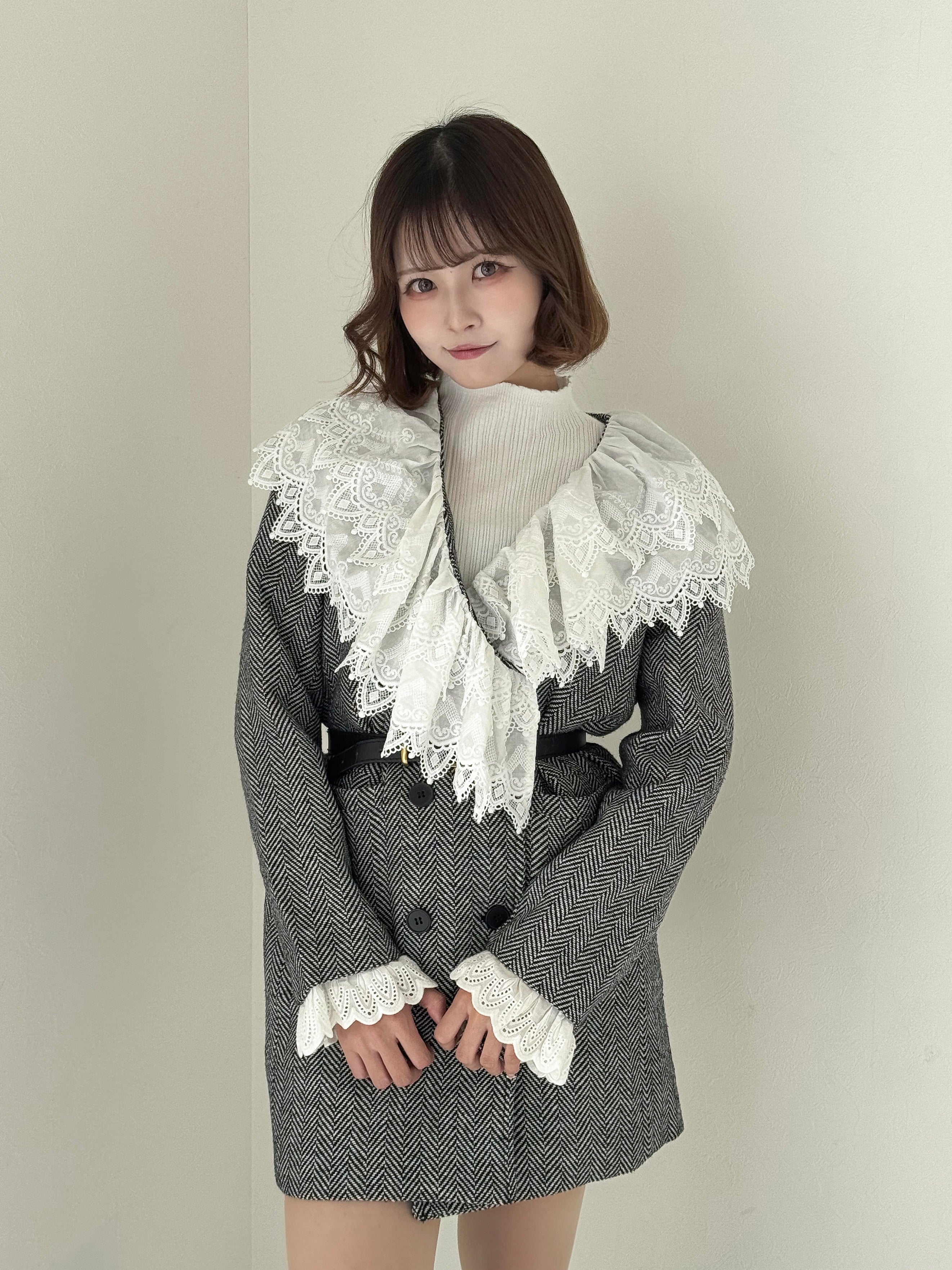 モスキーノ CHEAP & CHIC 総レース ノーカラー ジャケット モスキーノ CHEAP & CHIC 総レース ノーカラー ジャケット モスキーノ