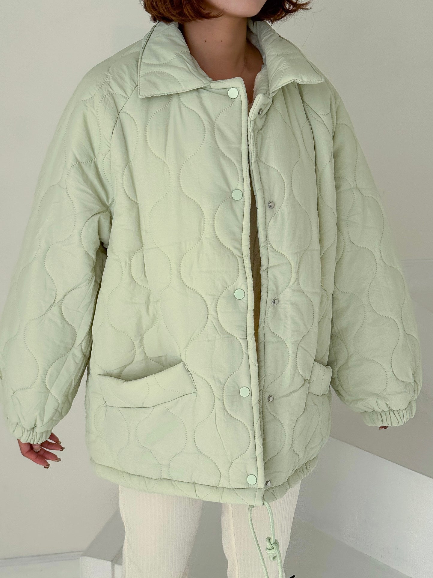 裏地ボア中綿ジャケット