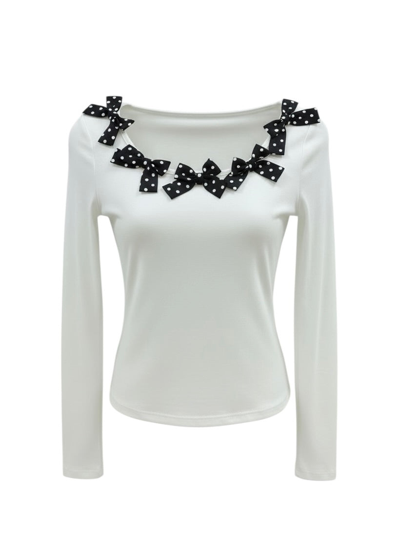 ドットリボンロンT