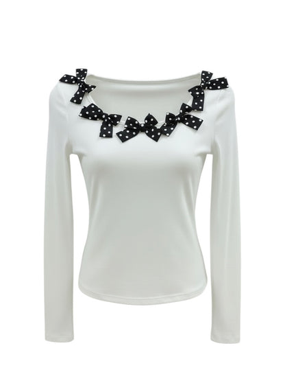 ドットリボンロンT