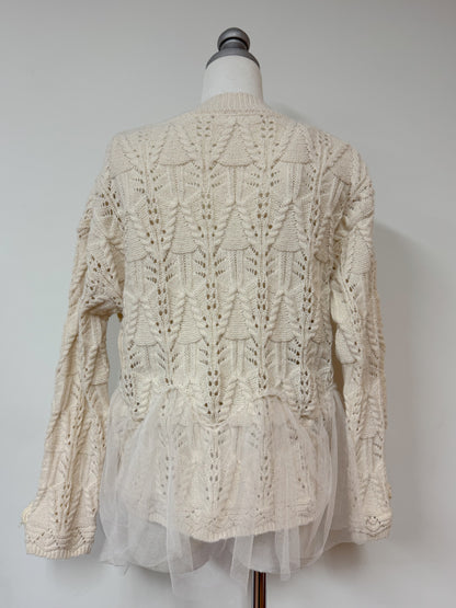 フラワーチュールアンサンブルニットカーディガン