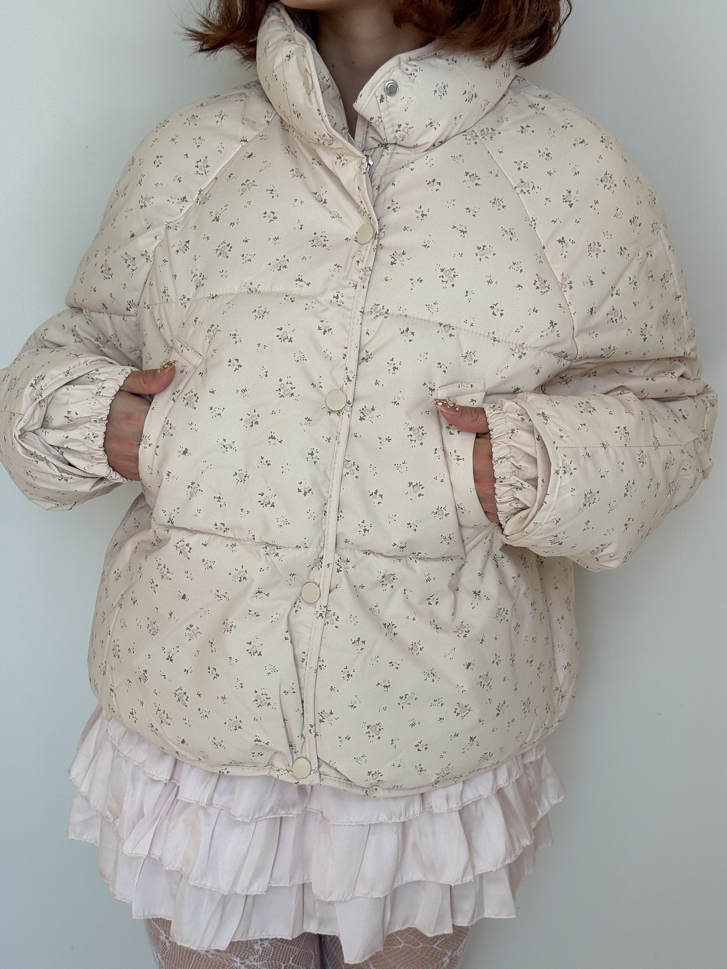 小花柄ブルゾン