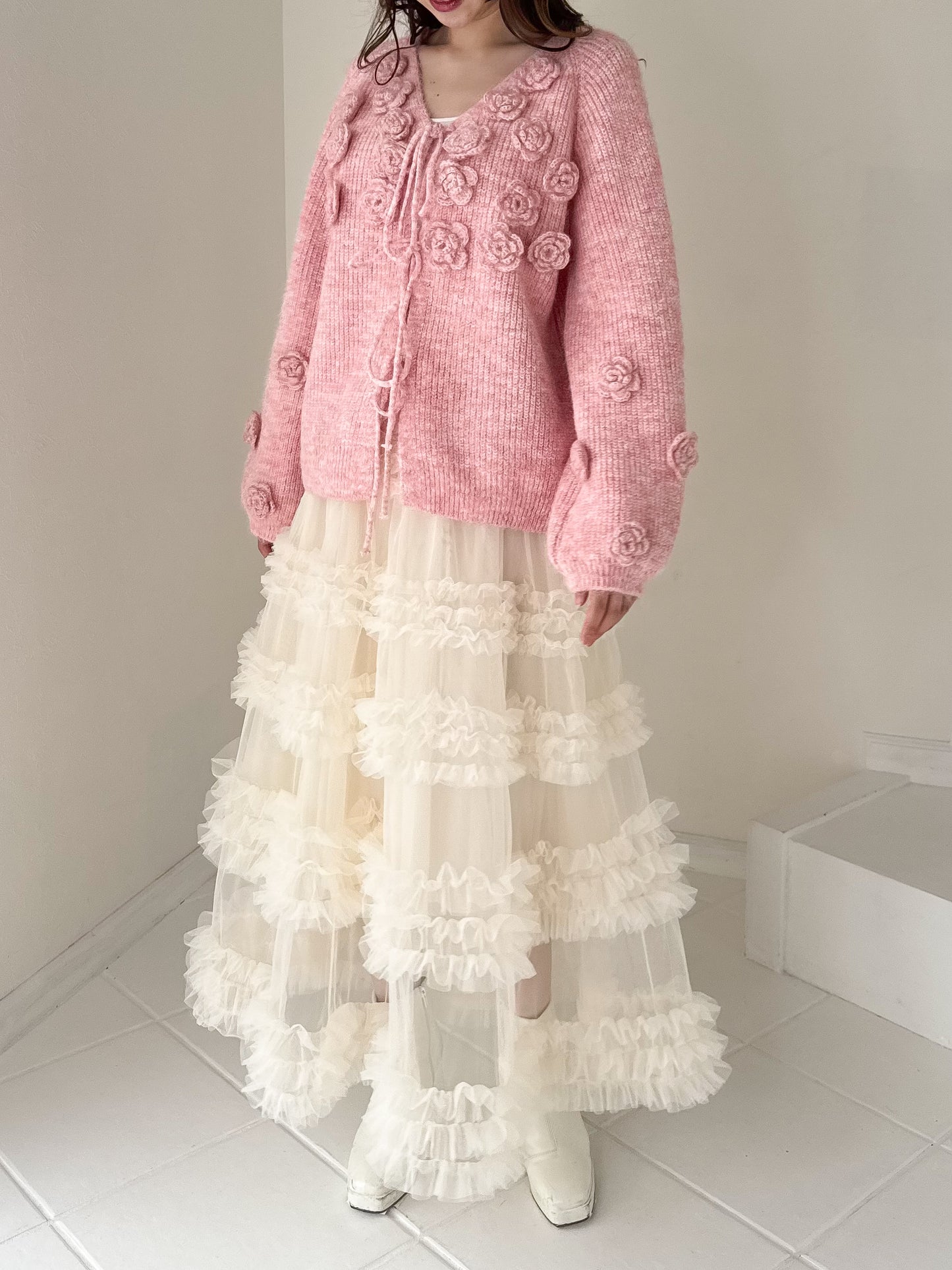 【Official限定価格】ボリュームチュールロングスカート