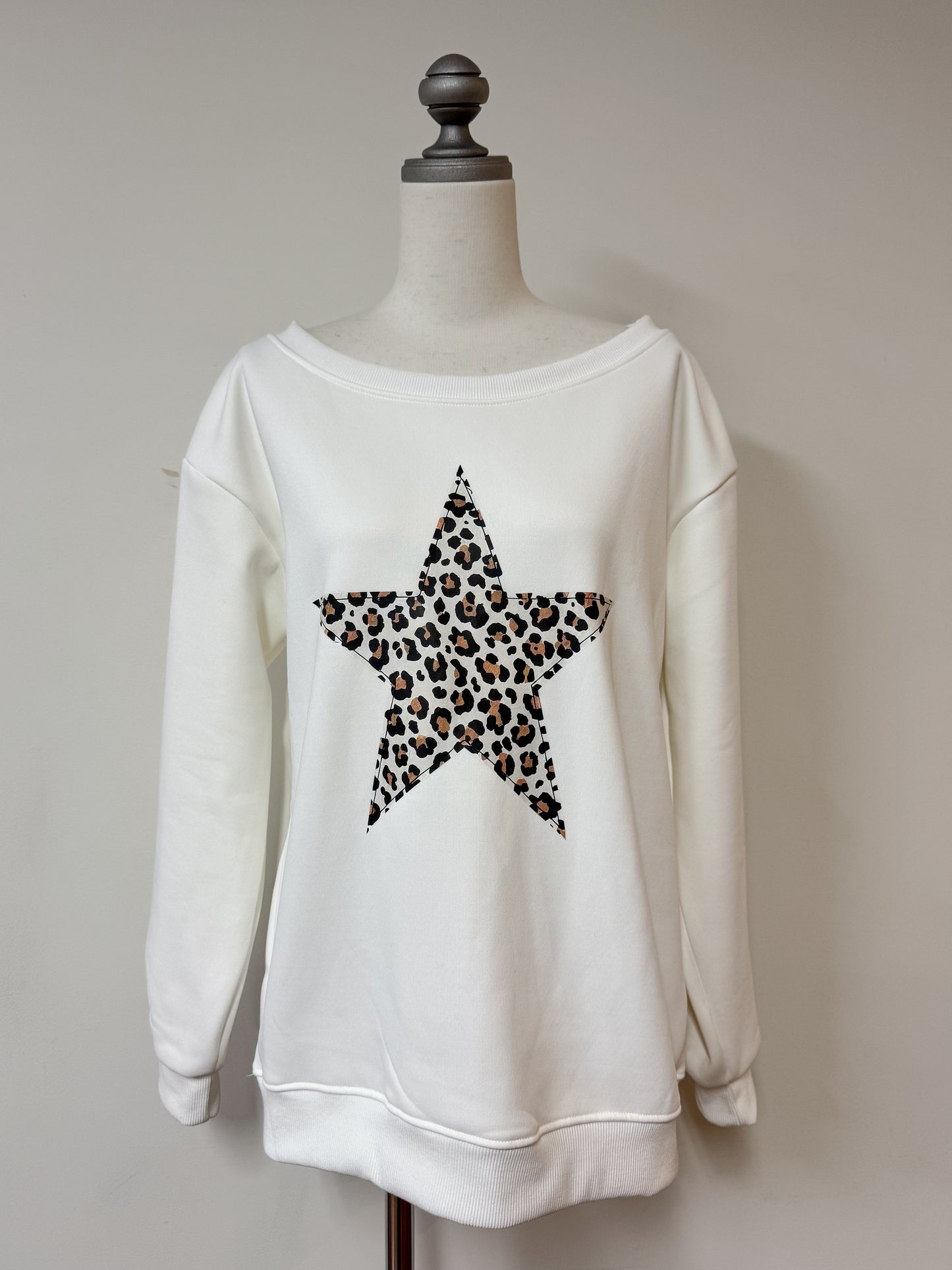 【Official限定価格】ヒョウ柄星トレーナー