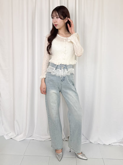 【Official限定価格】ウエストレースデニムパンツ