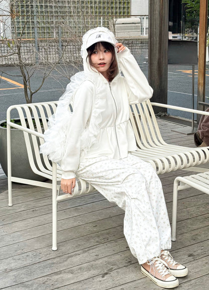 【Official限定価格】小花柄ナイロンパンツ