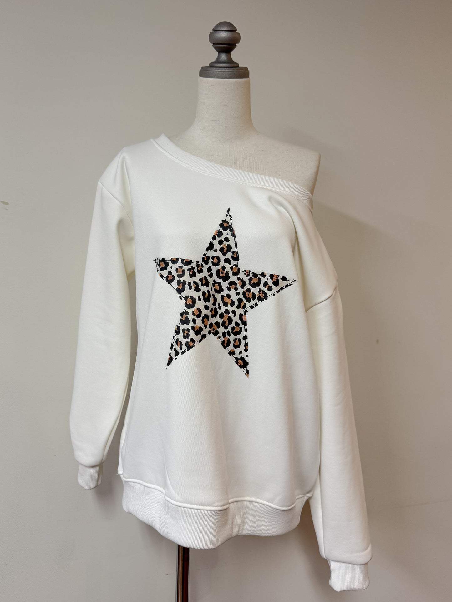 【Official限定価格】ヒョウ柄星トレーナー