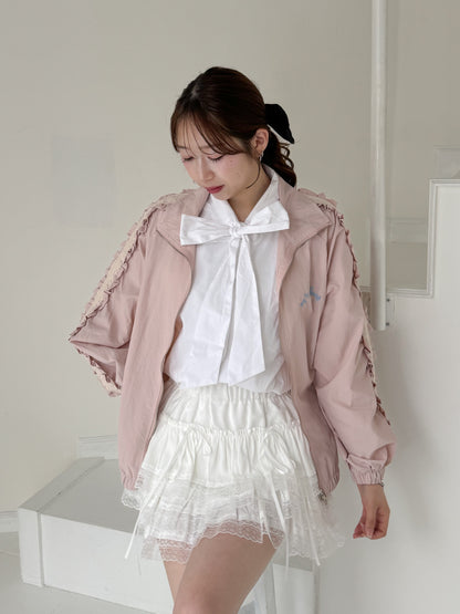 【Official限定価格】レースフリルブルゾン