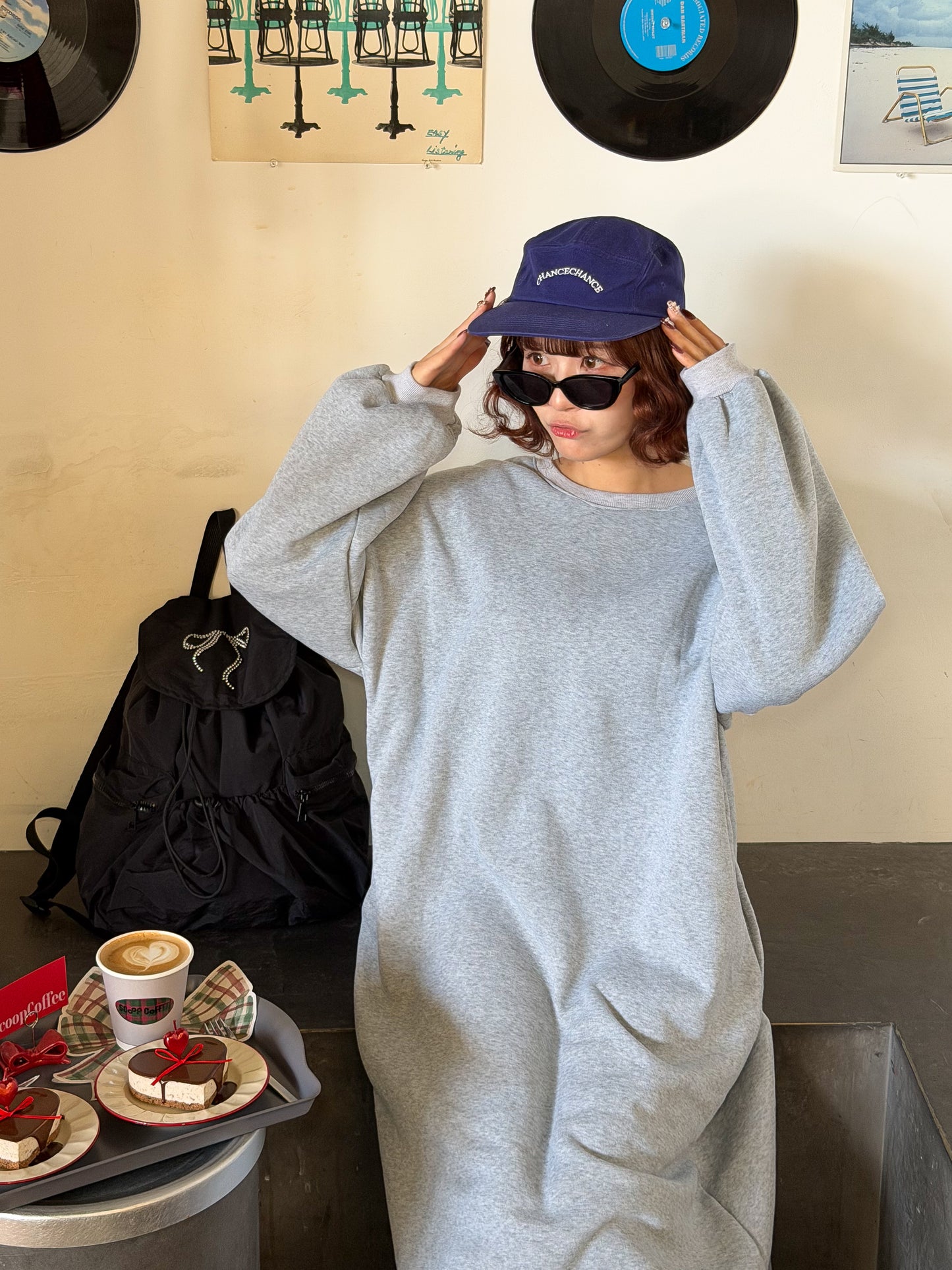 【Official限定価格】裏起毛スエットロングワンピース