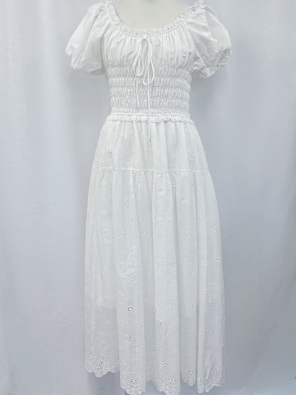キャンブリックコットンロングワンピース