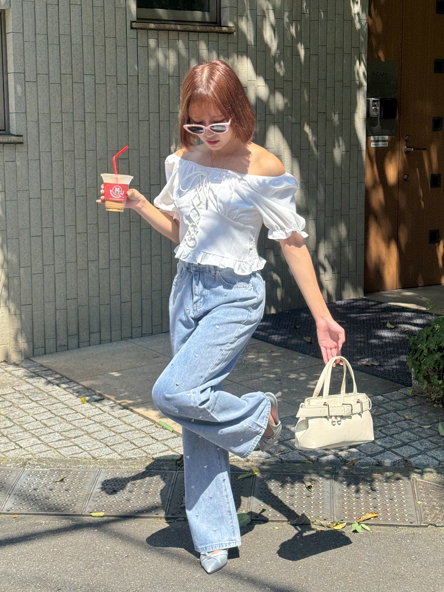 ハートデニムパンツ