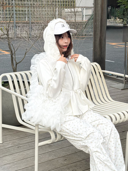 【Official限定価格】ペプラムスエットパーカー