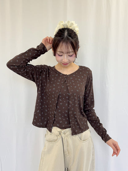 【Official限定】花柄アンサンブルカーディガン