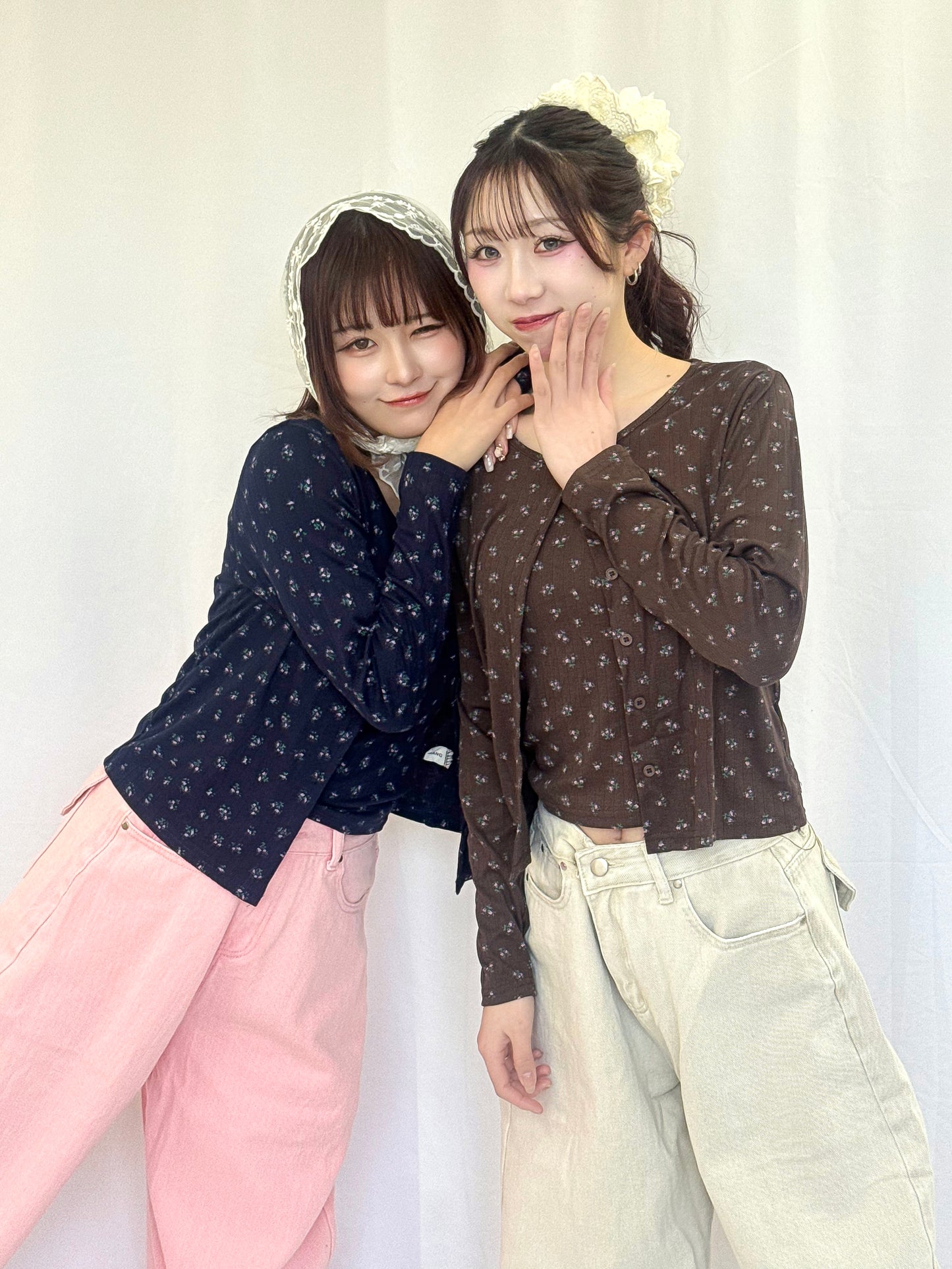 【Official限定】花柄アンサンブルカーディガン