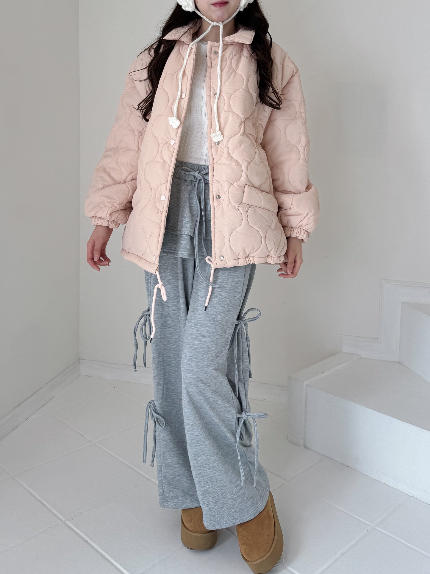 裏地ボア中綿ジャケット