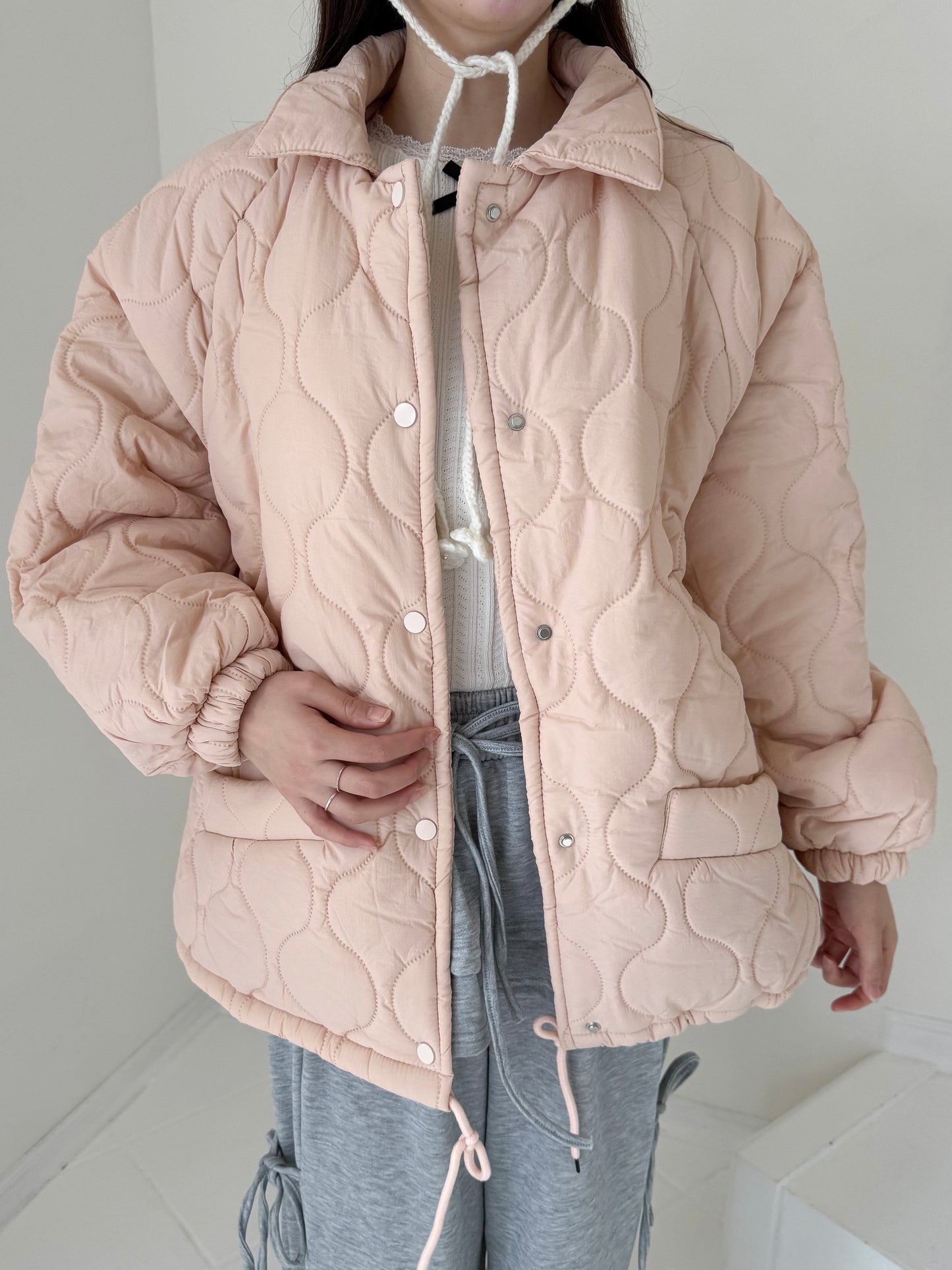 裏地ボア中綿ジャケット