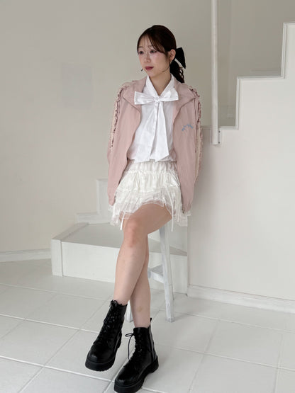 【Official限定価格】レースフリルブルゾン