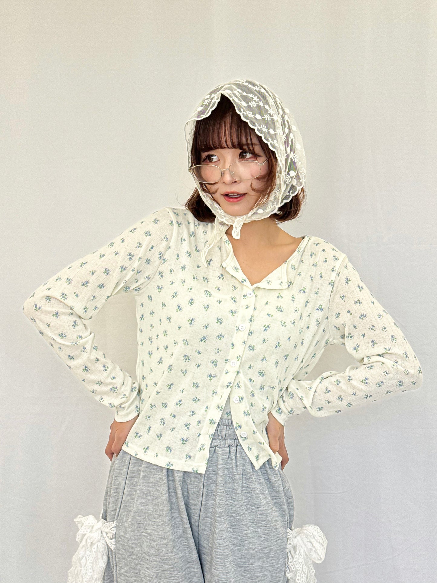 【Official限定】花柄アンサンブルカーディガン