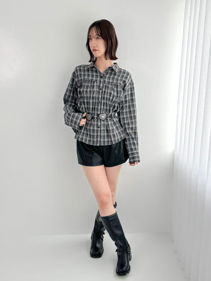 【Official限定】シャーリングチェックシャツ