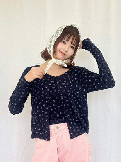 【Official限定】花柄アンサンブルカーディガン