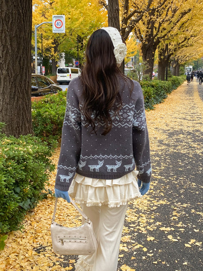 【Official限定】ノルディックジャガードカーディガン