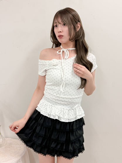 フリルティアードスカート