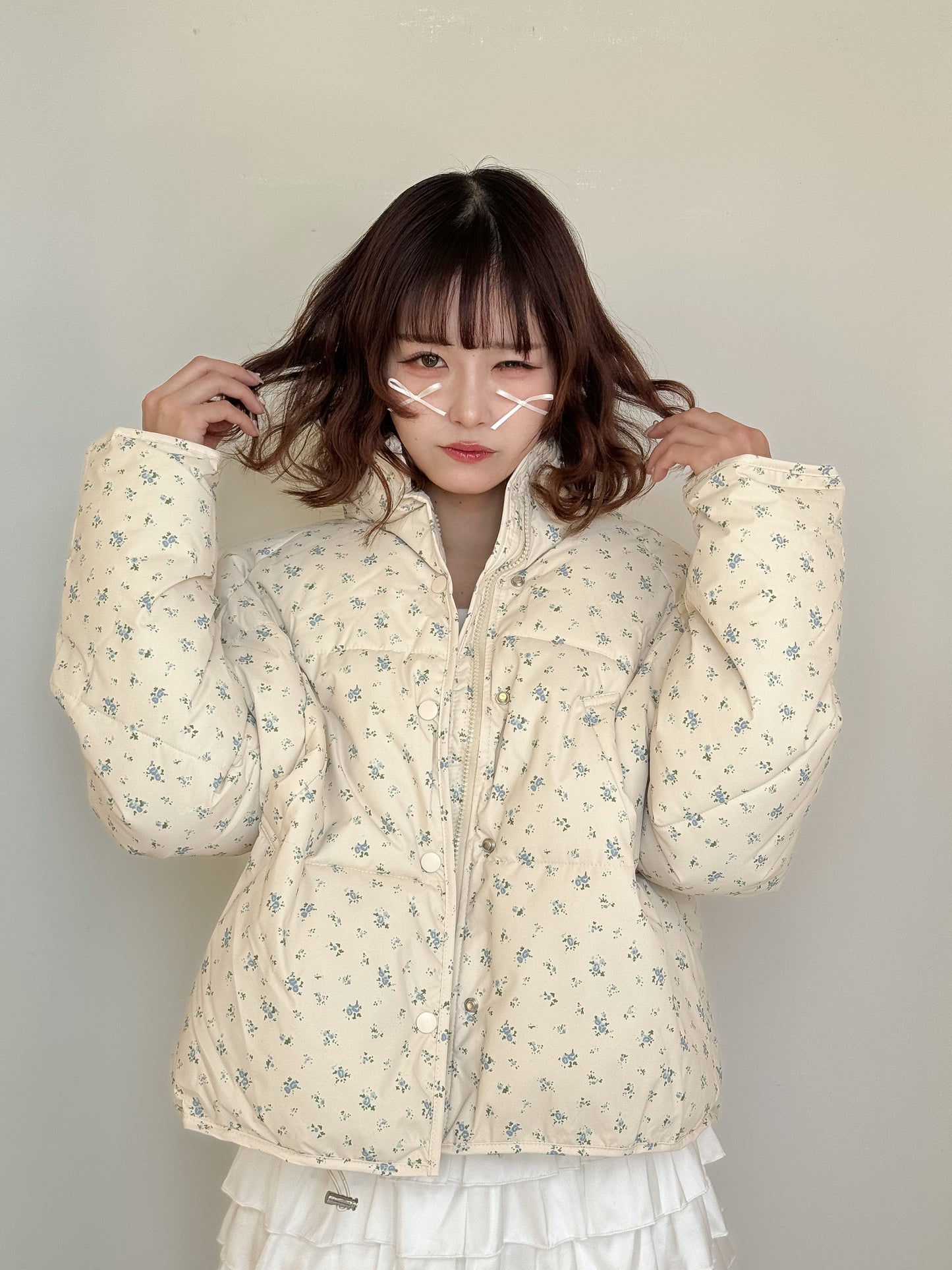 小花柄ブルゾン