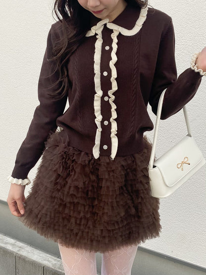 【Official限定価格】チュールミニスカート