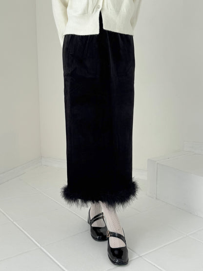 【Official限定】ファーベロアミモレスカート