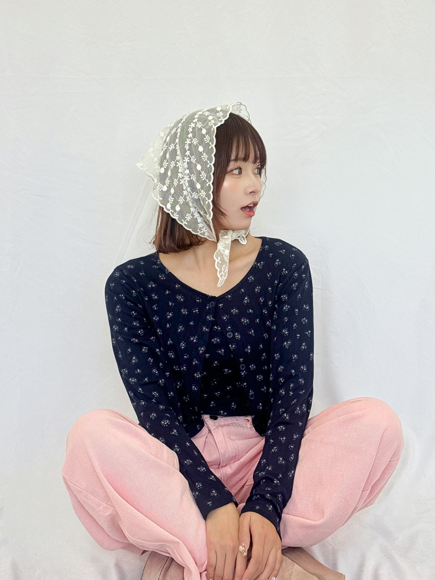 【Official限定】花柄アンサンブルカーディガン