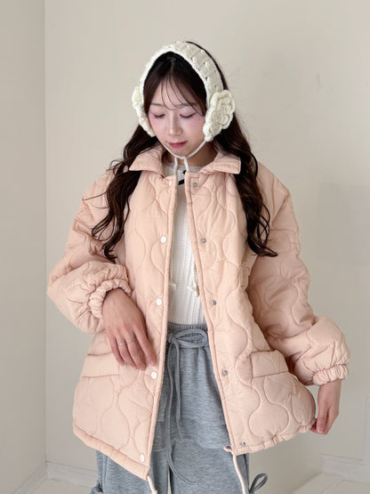 裏地ボア中綿ジャケット